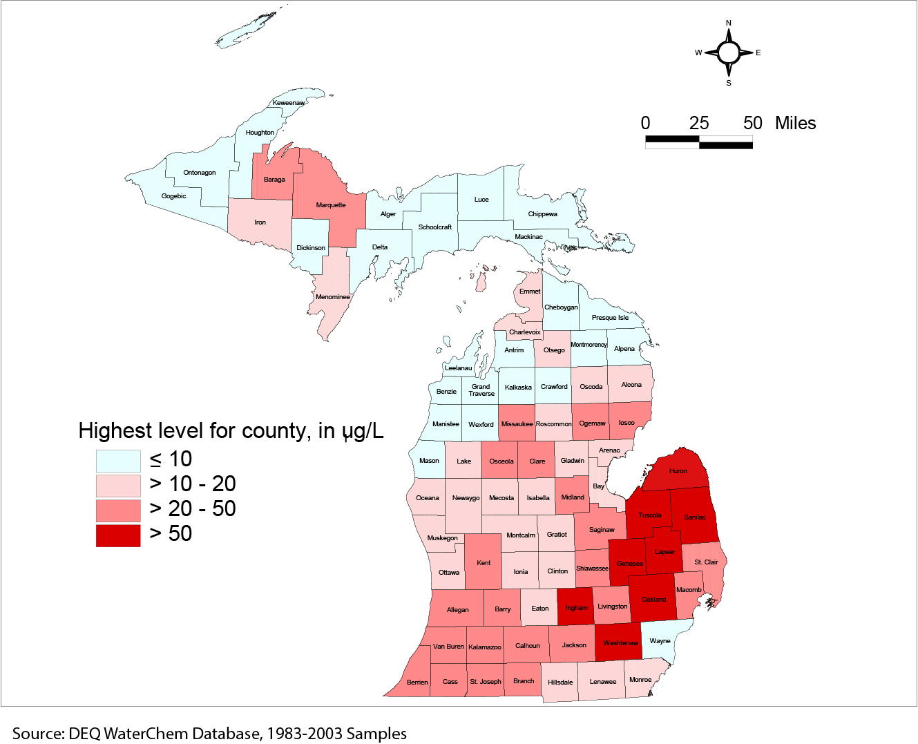 source: Michigan Department of Environment, Great Lakes, and Energy (MEGLE)